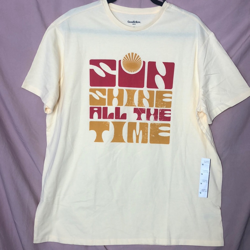 Goodfellow & Co. Mens’ ‘Sun Shine All The Time’ shirt, sizes M, L, XL. Nwt - Picture 2 of 2